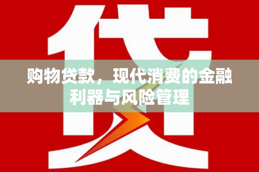 合肥购物贷款，现代消费的金融利器与风险管理