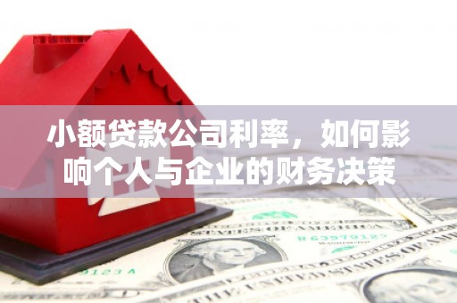 合肥小额贷款公司利率，如何影响个人与企业的财务决策