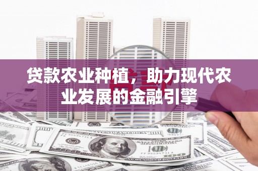 合肥贷款农业种植，助力现代农业发展的金融引擎