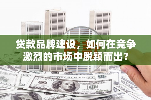 合肥贷款品牌建设，如何在竞争激烈的市场中脱颖而出？