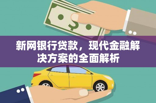 合肥新网银行贷款，现代金融解决方案的全面解析