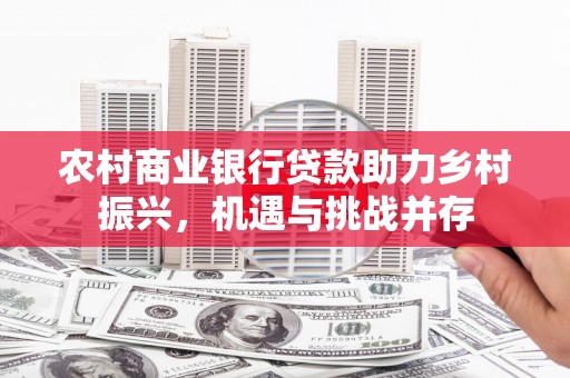 合肥农村商业银行贷款助力乡村振兴，机遇与挑战并存