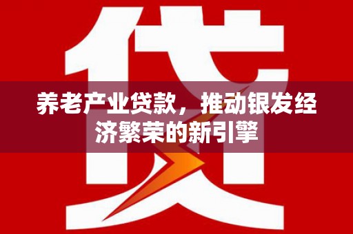 合肥养老产业贷款，推动银发经济繁荣的新引擎