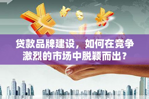 合肥贷款品牌建设，如何在竞争激烈的市场中脱颖而出？