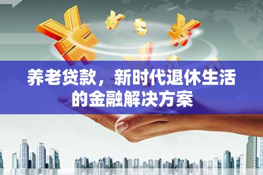 合肥养老贷款，新时代退休生活的金融解决方案