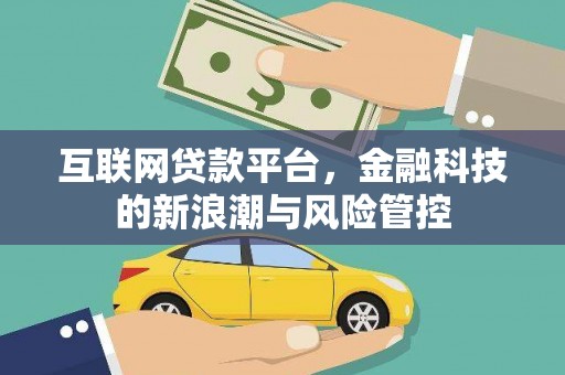 合肥互联网贷款平台，金融科技的新浪潮与风险管控