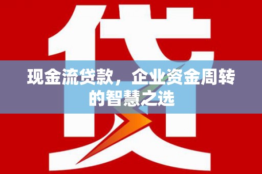 合肥现金流贷款，企业资金周转的智慧之选