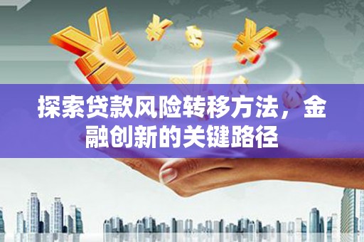 合肥探索贷款风险转移方法，金融创新的关键路径
