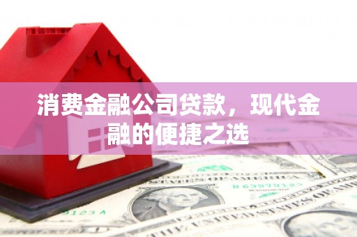 合肥消费金融公司贷款，现代金融的便捷之选