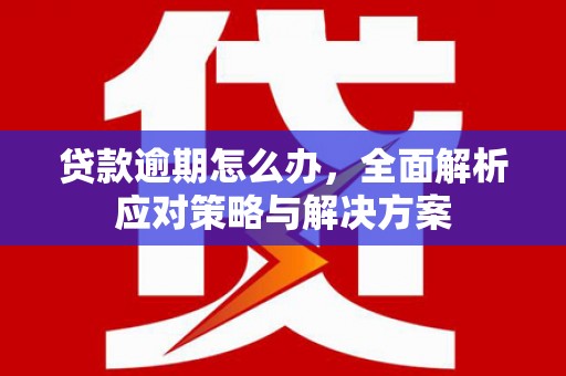 合肥贷款逾期怎么办，全面解析应对策略与解决方案