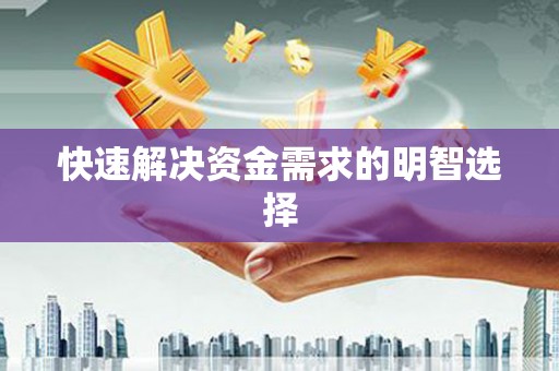 合肥快速解决资金需求的明智选择