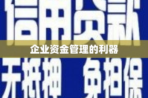 合肥企业资金管理的利器